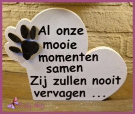 Hart met hondenpoot € 18,99
