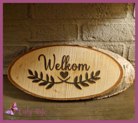 Bord "Welkom" € 9,99