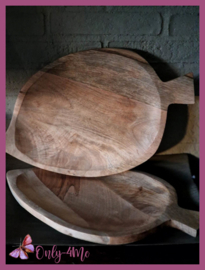Mangohouten schaal "Blad" € 17.99
