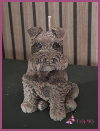 Kaars "Schnauzer"  bruin € 9,99