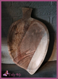 Mangohouten schaal "Blad" € 17.99