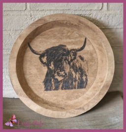 Robuust bord "Schotse Hooglander" € 24,99