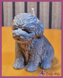Kaars Pup blauw/grijs € 6,99