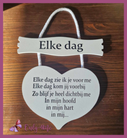 Bord "Elke dag" € 14,99