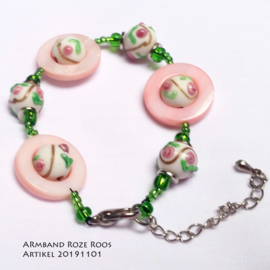 Armband Roze Roos