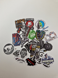 Stickers fiets assorti 25 stuks