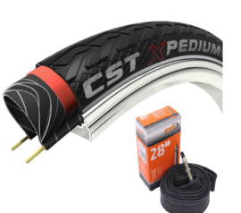 Set CST Xpedium One buiten + binnenband 28 inch (37-622)