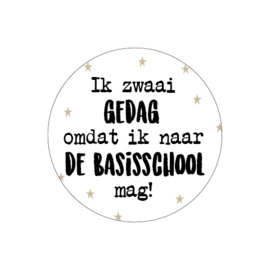 Stickers Ik zwaai gedag | 5 stuks