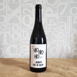 Fles etiket Ho Ho Ho | 10 stuks