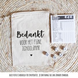 Cadeauzak | Bedankt schooljaar