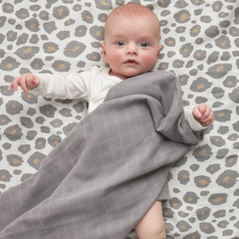 Hydrofiele swaddle set | panter / grijs