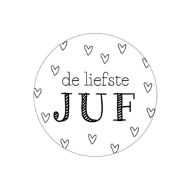 Stickers Liefste Juf | 5 stuks