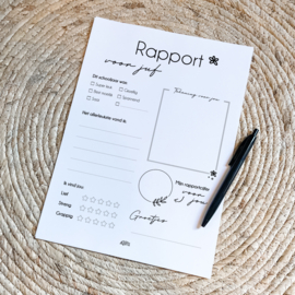 Printable | Rapport voor de Juf