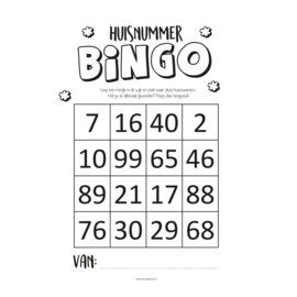 Huisnummer Bingo