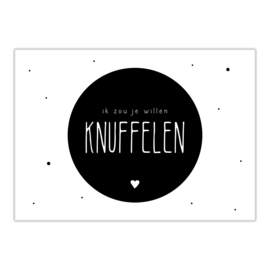 Ansichtkaart | Knuffelen