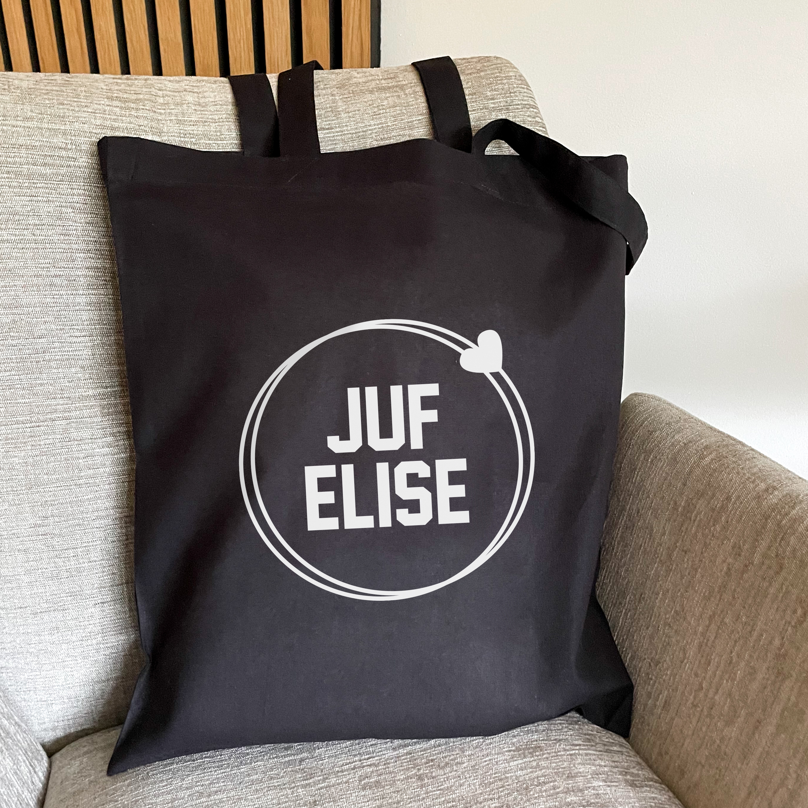 Tas met naam | Juf