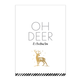 Kerstkaart Oh deer | 5 stuks