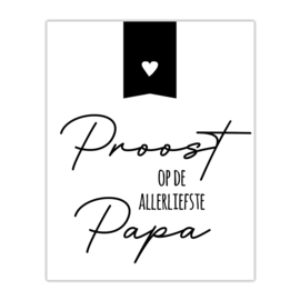 Fles etiket | Proost op Papa