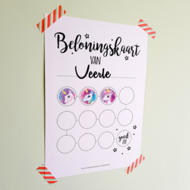 Printable Beloningskaart