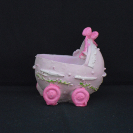 Taarttopper kinderwagen, roze