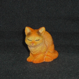 Oranje kat met zwarte vlekken