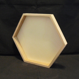 Dienblad zes-hoekig, middel, 22,5 cm