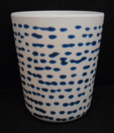 Beker van bamboe, blauw, marine