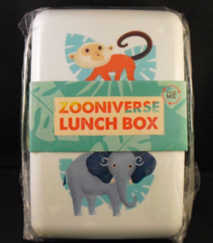Lunch box rechthoekig met elastiek, Zooniverse