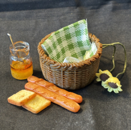 Picknickmand, groen, 8 stuks