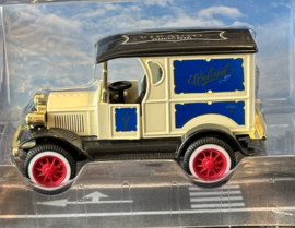 Retro bestelwagen, wit