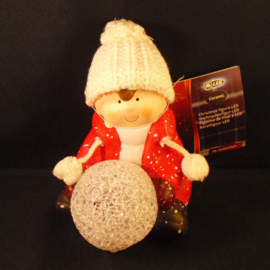 Kerstfiguur jongen, met led