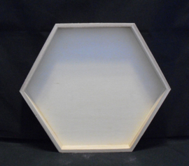 Dienblad zes-hoekig, klein, 18,5 cm