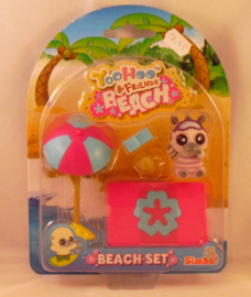 Yoohoo & Friends, beach set, Zebra