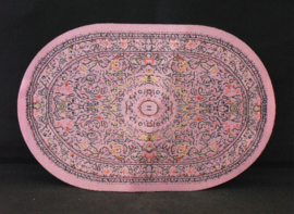 Vloerkleed ovaal, roze