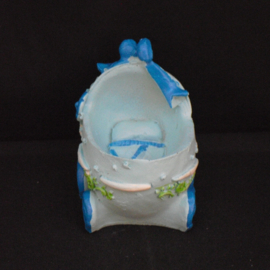 Taarttopper kinderwagen, blauw
