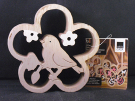 Decoratie ornament, vogel, Arti Casa, hout
