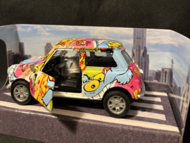 Grafiti car, roze-blauw