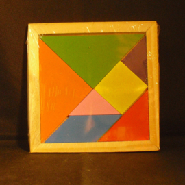 Houten tangram puzzel