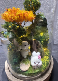 Creatieve stolp, Pasen/lente, H18 cm