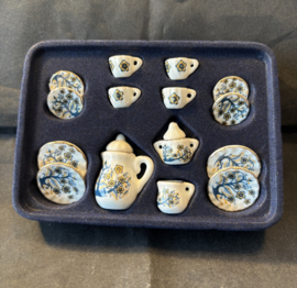 Theeservies, bloemtakken, 15 stuks