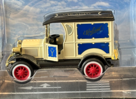 Retro bestelwagen, wit