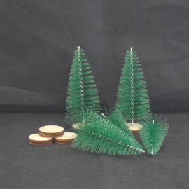 Miniatuur dennenbomen, 5 stuks, creotime