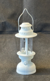Lantaarn, retro, wit met led lichtje