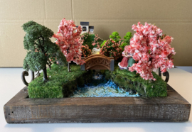 Landschap op dienblad