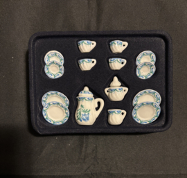 Theeservies groen, 15 stuks
