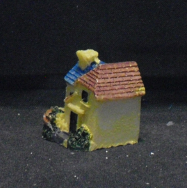 Mini-huis met blauw oranje dak, (Z) 1:220