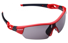 Edge Ventoux fietsbril met etui en 4 lenzen (rood)