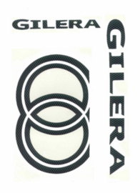 Gilera Runner carbon stickerset 5-delig