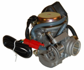 Carburateur + electr. choke china4t/ sco gy6/ sco kym4t/ univ4t 24mm (o.a.125cc)