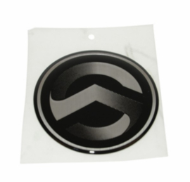 SYM logo sticker rond origineel (cel/ allo/ dd 2t/ euro-x/ fid/ fid2/ jet/ orb/ symph/ symp)